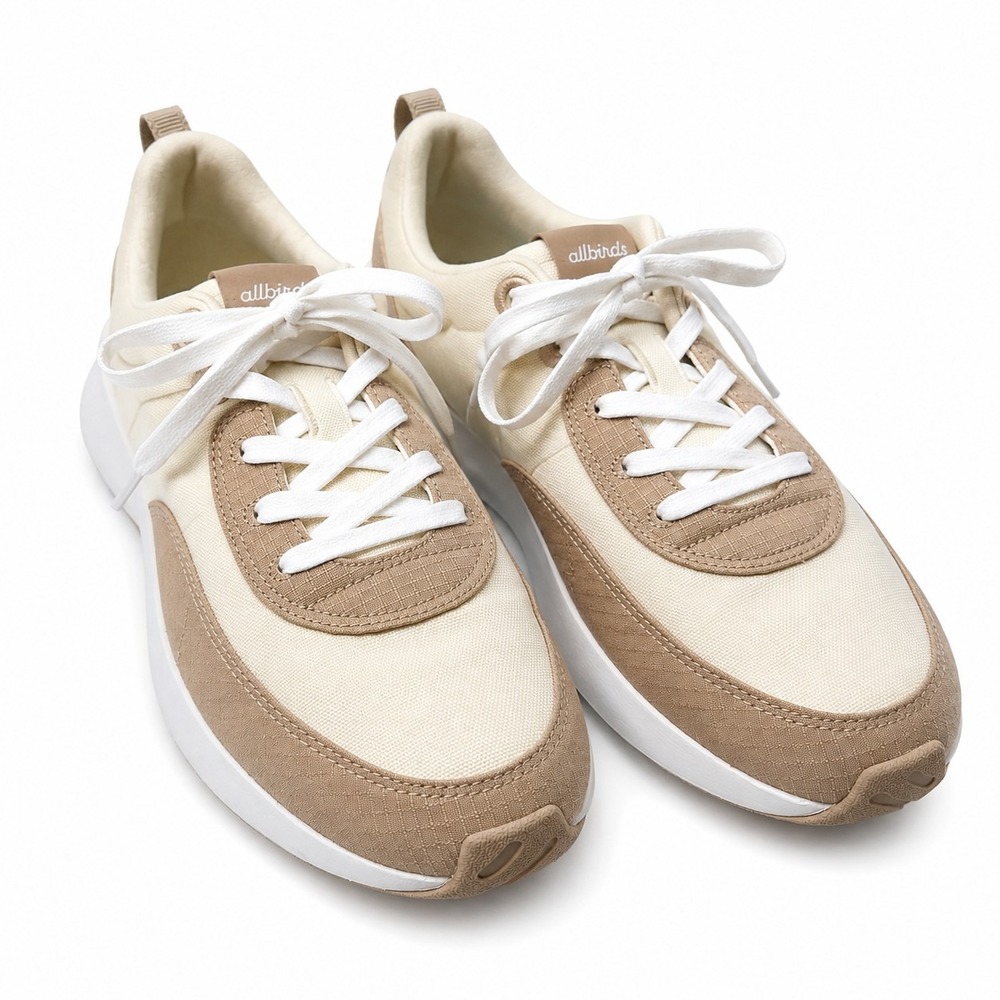 ALLBIRDS Courier Sneaker Men Sz 11 Ivory/Beige Colorway Retro-Inspired Athletic*
